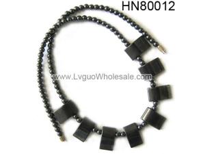 Hematite Beads Choker Chunky bib Statement Necklace women Fashion Jewelry